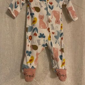 Carter’s Fleece Onesie With Animal Pattern